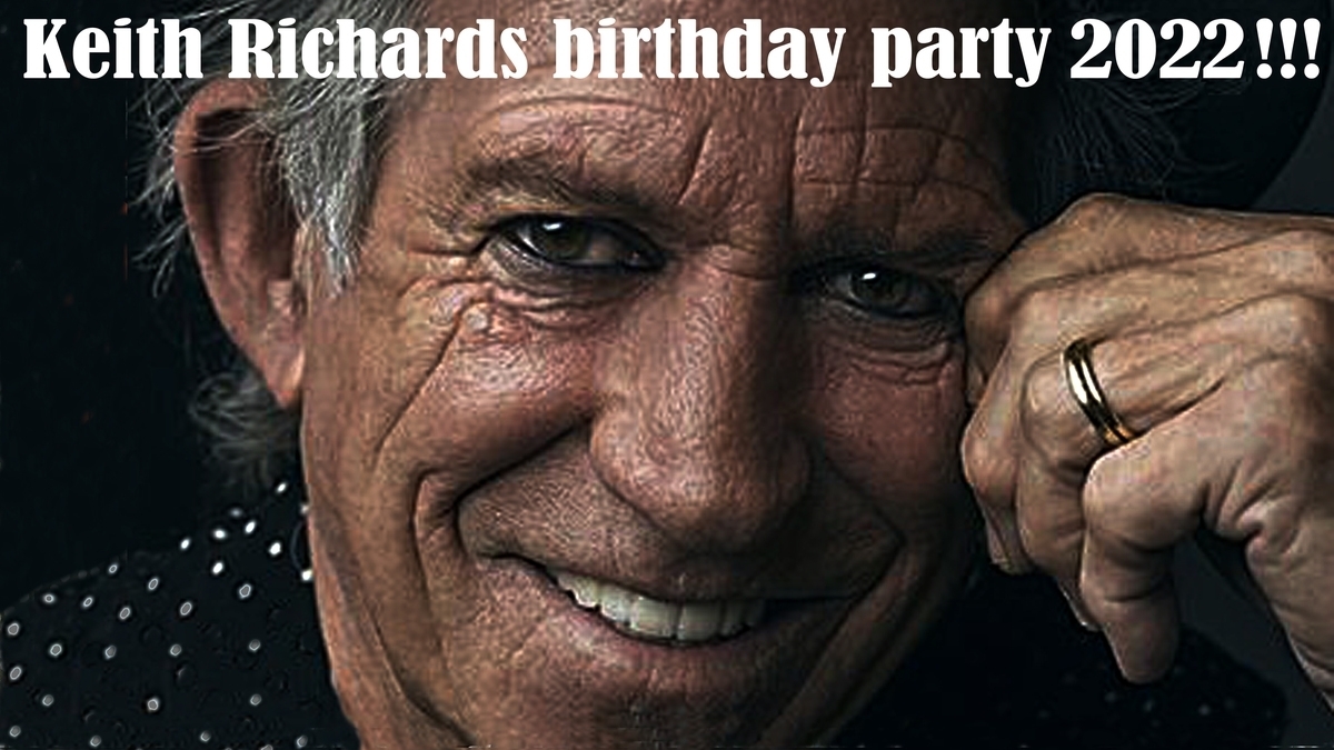 Rolling The Stones  m/gjester - Bursdagsparty for Keith Richards