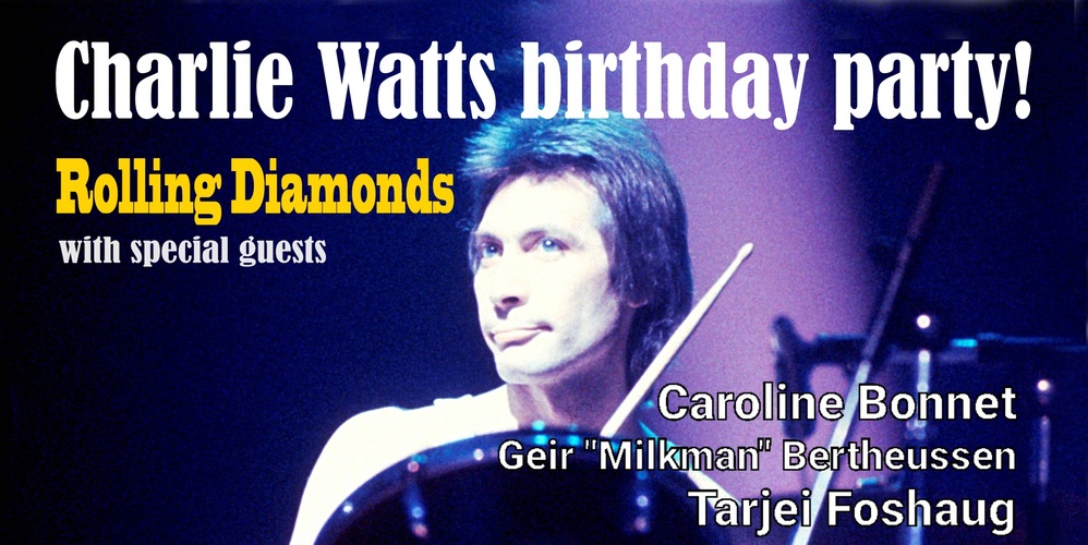 Charlie Watts swinging birthday party