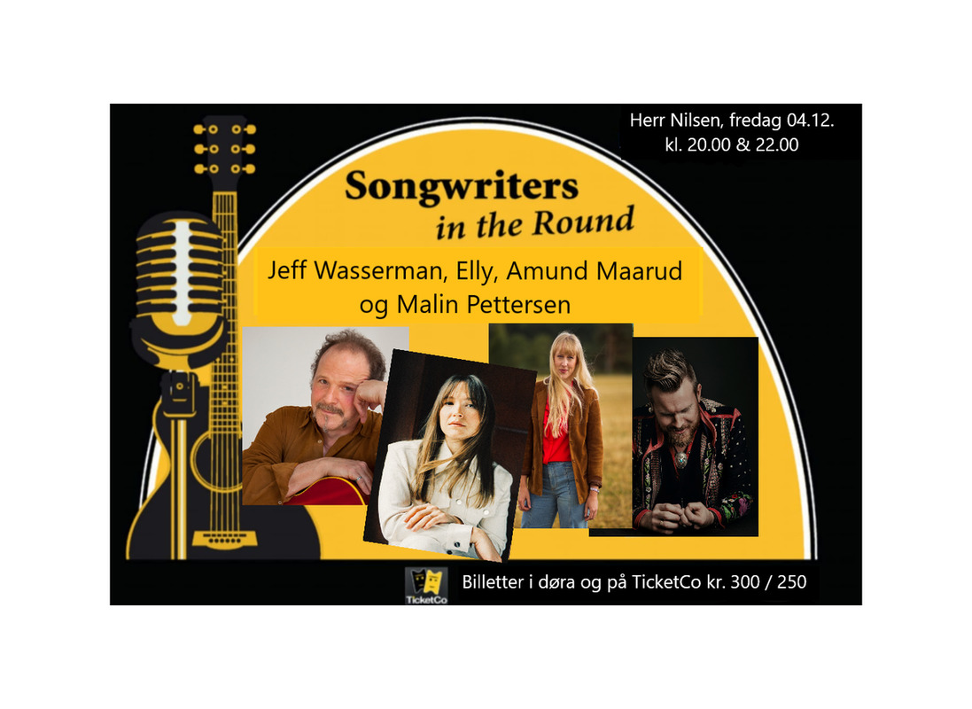 Songwriters in the Round: Elly, Malin Pettersen, Amund Maarud og Jeff Wasserman.