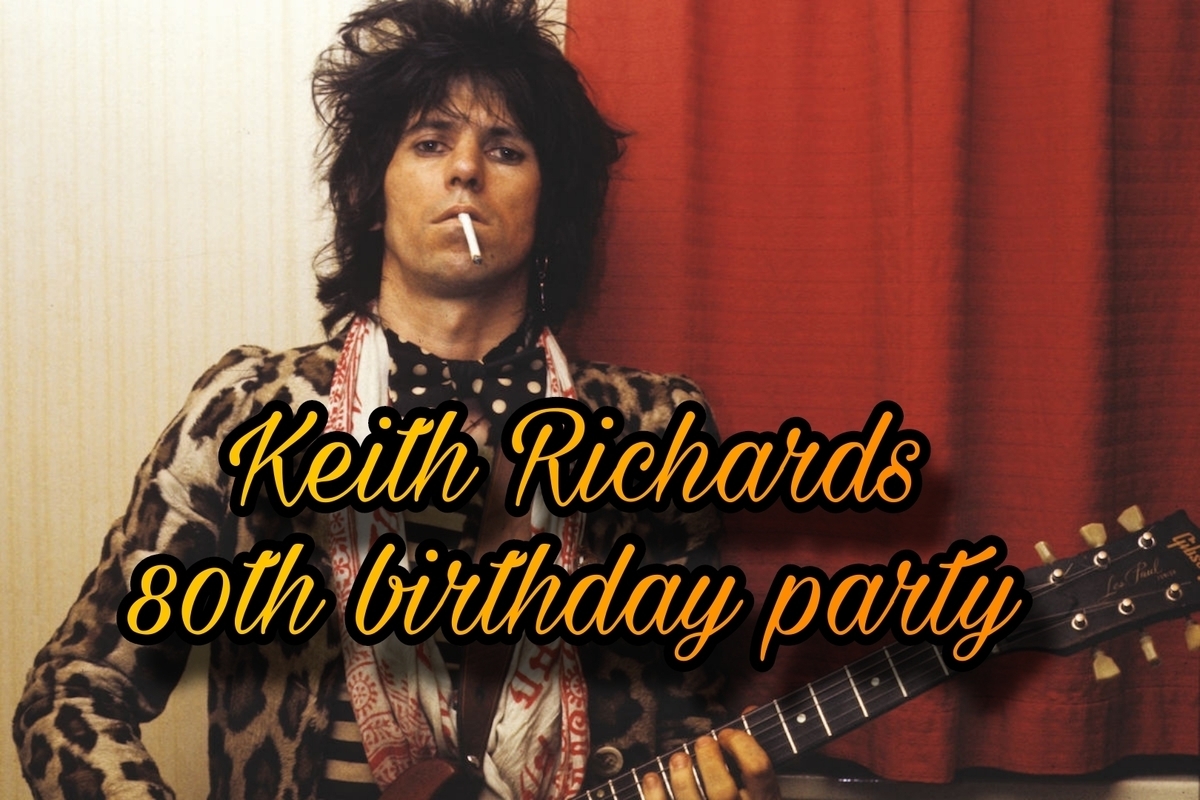 Rolling The Stones  m/gjester - Bursdagsparty for Keith Richards