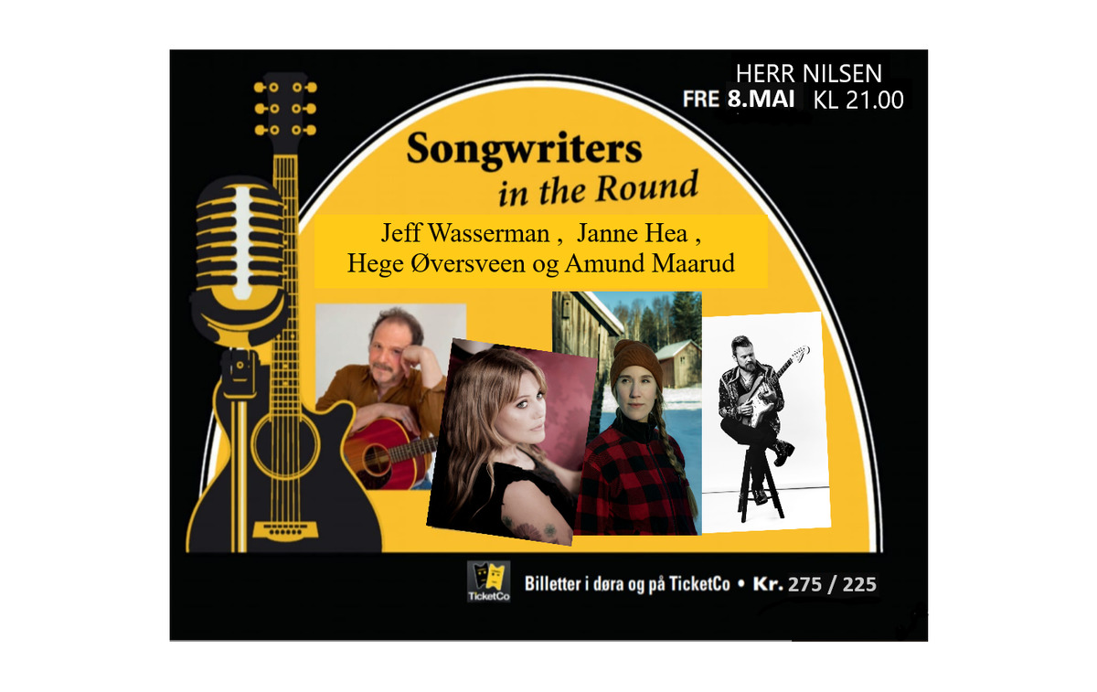 Songwriters in the Round: Hege Øversveen, Janne Hea, Amund Maarud og Jeff Wasserman